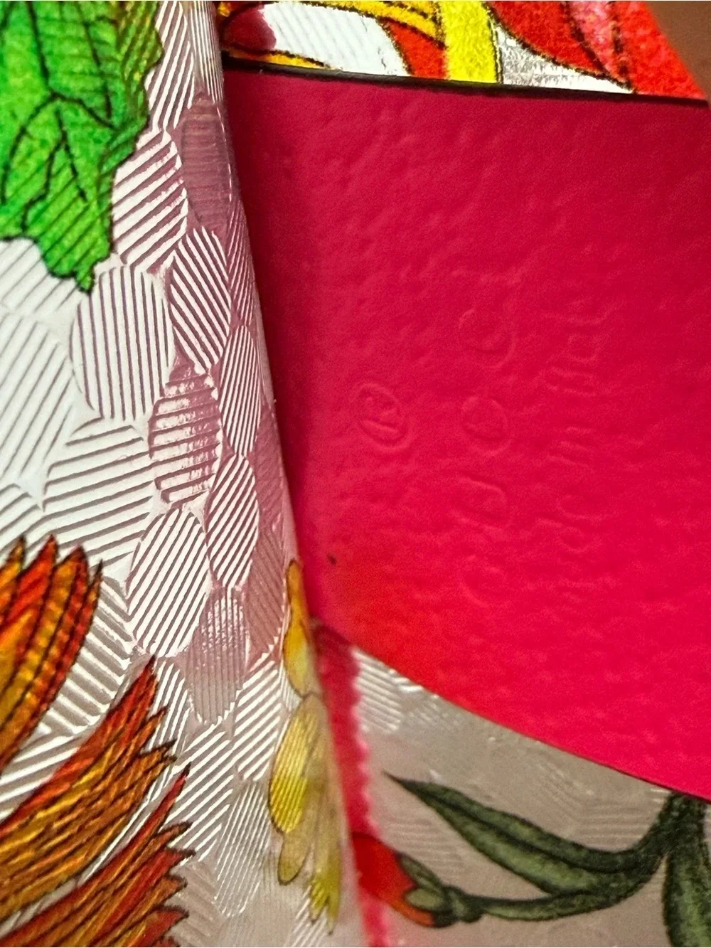 Gucci Floral Clear Tote with Hot Pink Trim